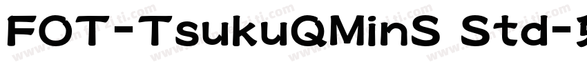 FOT-TsukuQMinS Std字体转换